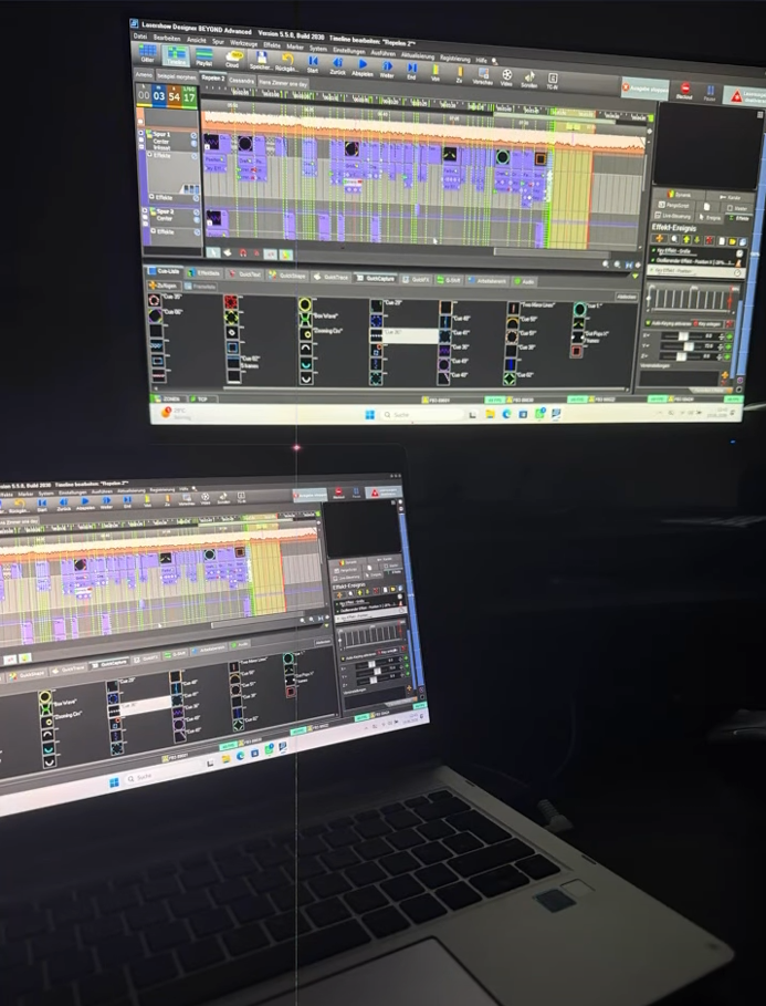 Programmierung einer Lasershow am Computer